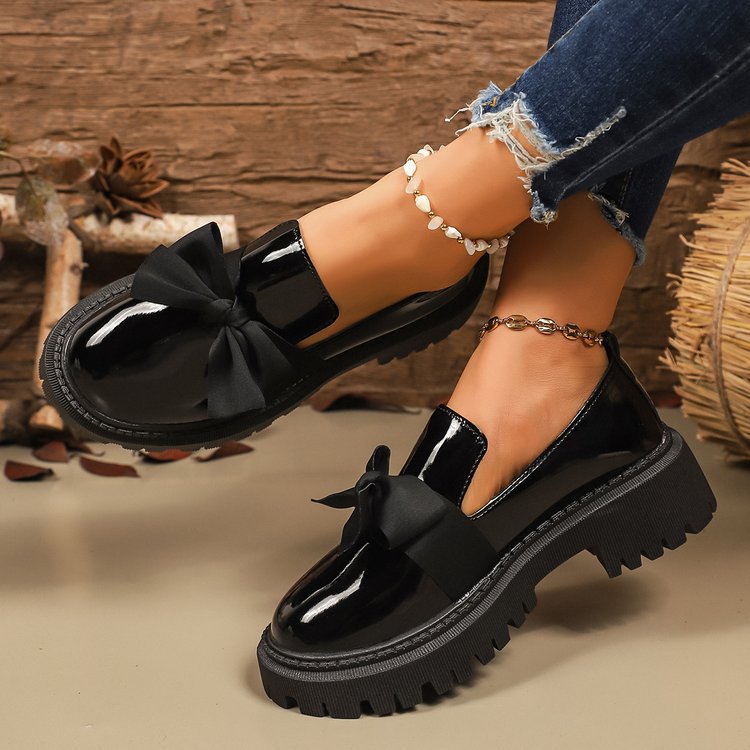 Damen Bequeme Slipper mit Bogen-Applikation