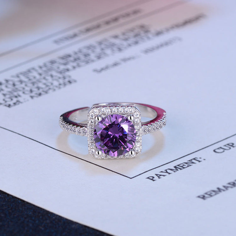 Damen Eleganter Zurückhaltender Solitär Ring mit Zirkonia Shop Nory