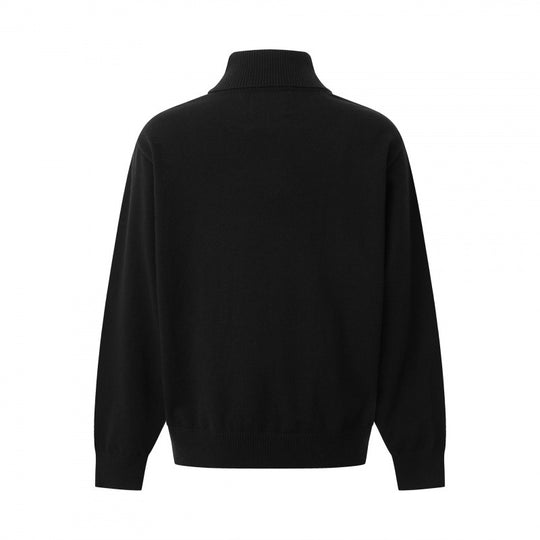 Unisex Boxy-Troyer mit asymmetrischem Schlauchkragen und Druckknopfleiste Shop Nory