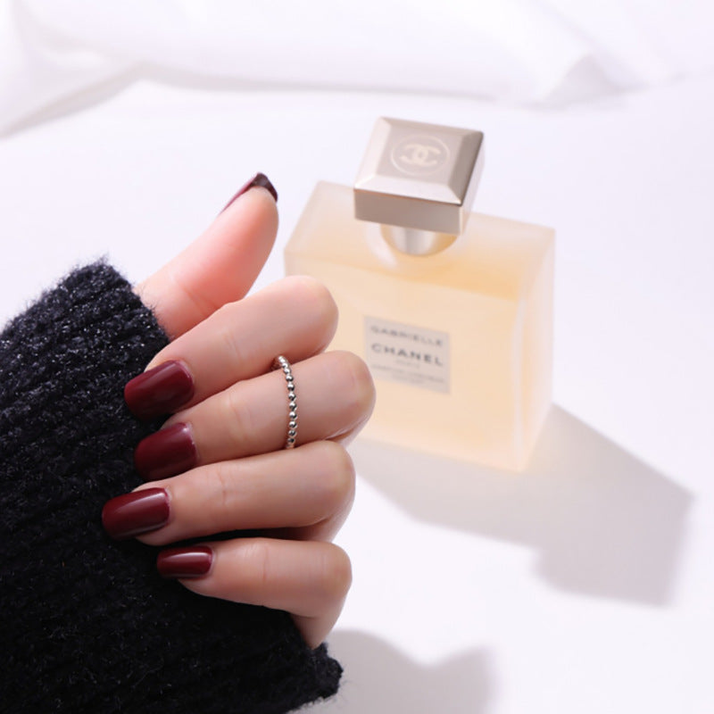 Damen Edelstahl Ring mit Kugelverzierung Shop Nory