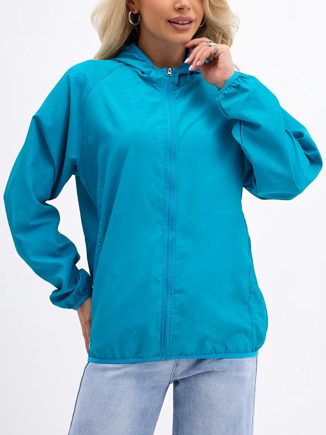 Damen Leichte Sportjacke mit Kapuze