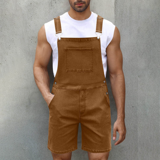 Herren Lässige Denim-Latzhose