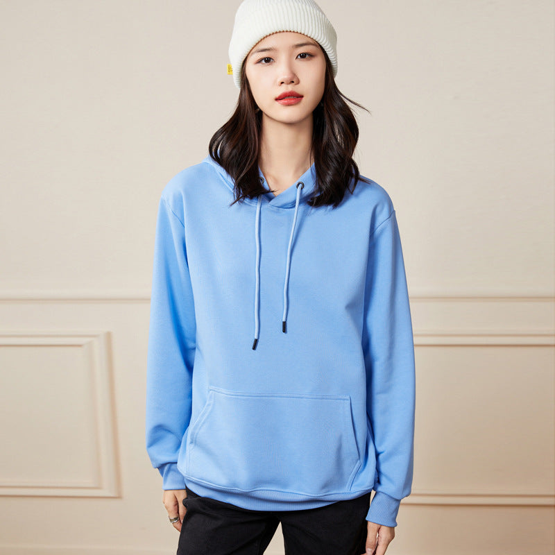 Damen Oversize-Kapuzenpullover aus Baumwoll-Mix mit Kängurutasche und gerippten Bündchen Shop Nory