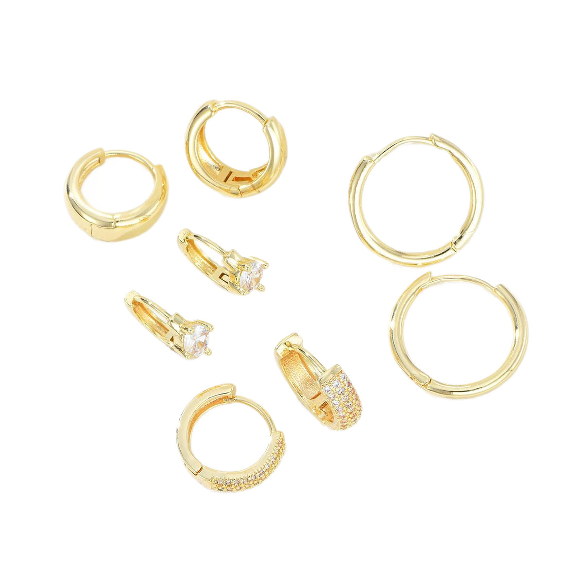 Damen Ohrstecker Set mit funkelnden Zirkonia und elegantem Design Shop Nory