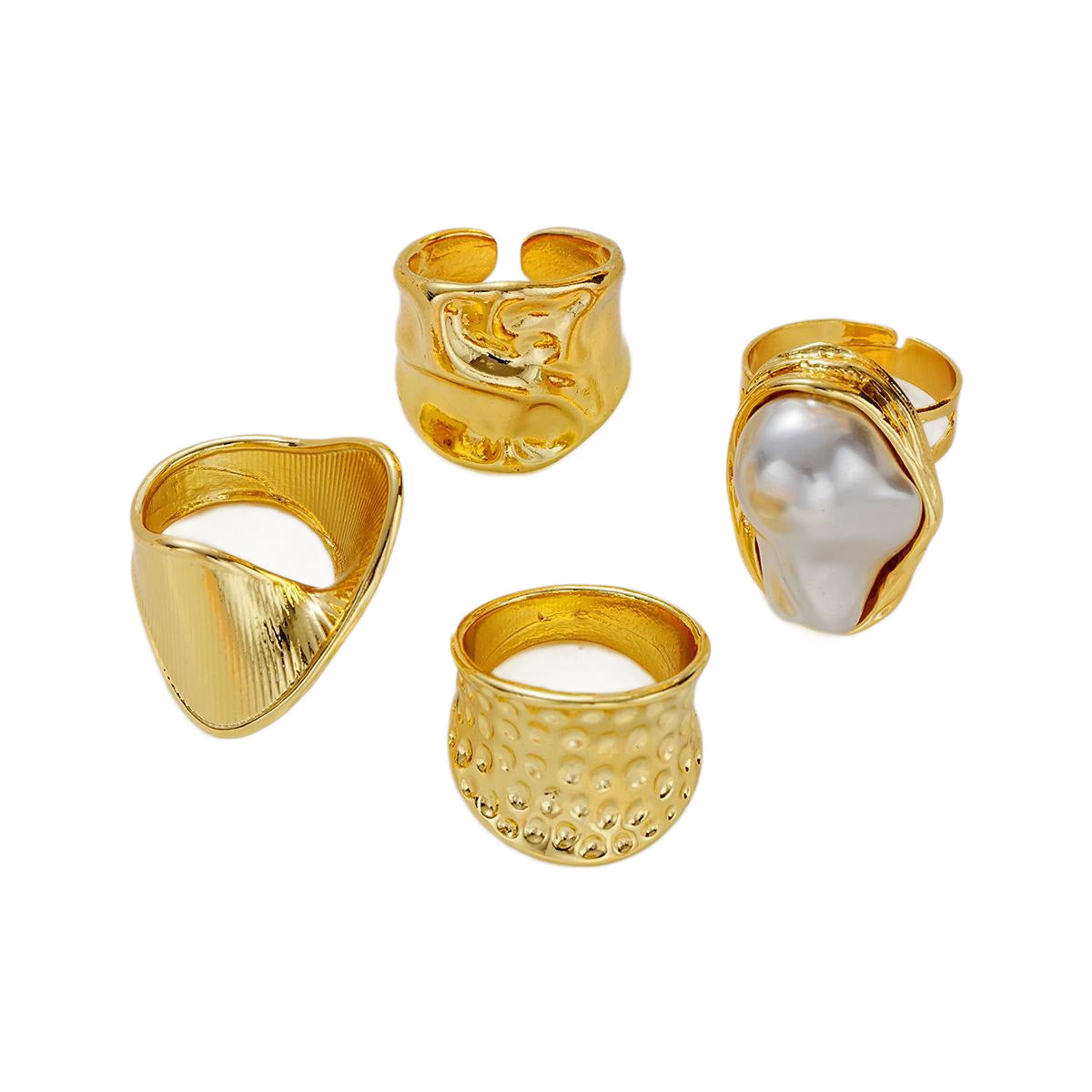 Damen Ring-Set mit einzigartigem, künstlerischem Design Shop Nory