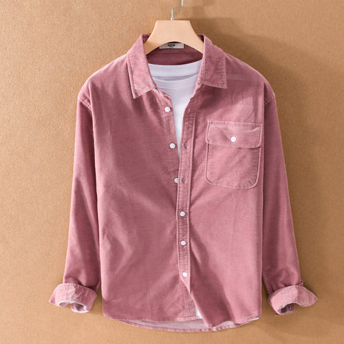 Herren Cord-Overshirt mit Brusttasche, Relaxed-Fit und durchgehender Knopfleiste Shop Nory