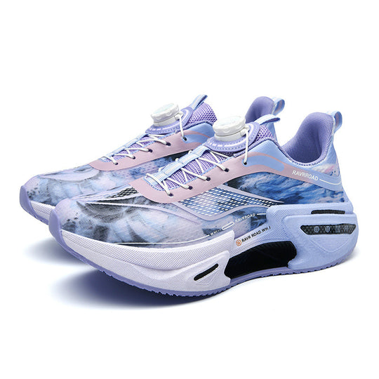 Damen gedämpfte Fashion-Plateau-Sneaker mit sichtbarer Luftkammersohle und elastischem Schaft Shop Nory