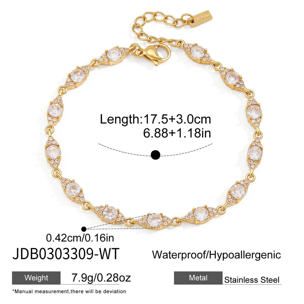 Damen Armband mit funkelnden Kristallen und elegantem Design Shop Nory