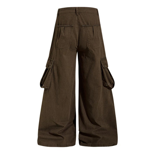Damen weite Cargo‑Culottehose mit hoher Taille und Multifunktions‑Taschen Shop Nory