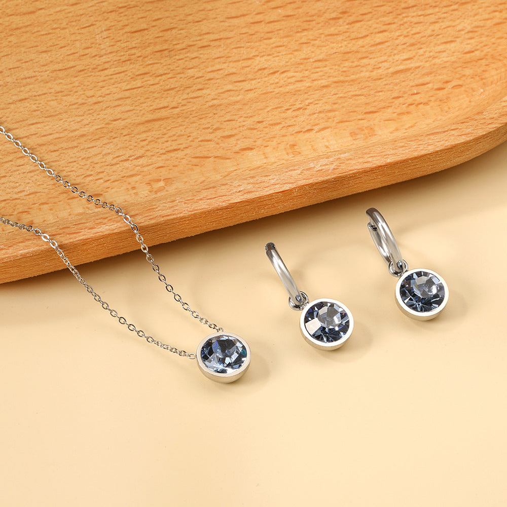Damen Schmuckset mit Edelstahl Schmuckstücken und eleganten Perlenanhängern Shop Nory