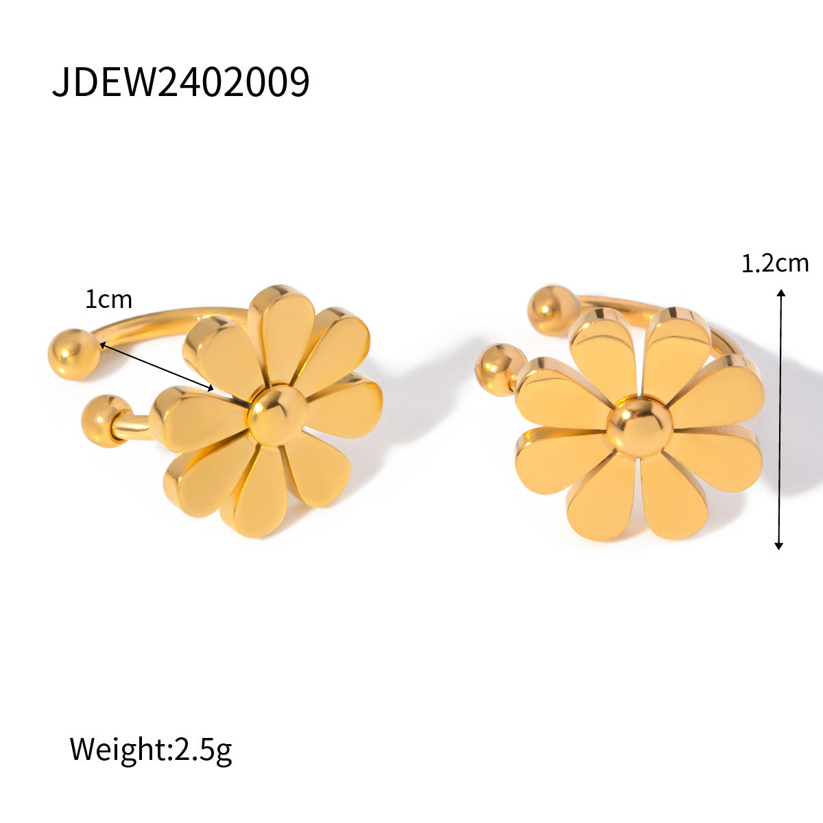 Damen Ohrhänger im floralen Design aus hochwertigem Edelstahl Shop Nory