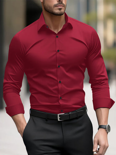 Herren Slim-Fit Langarmhemd mit modernem Schnitt und eleganten Akzenten