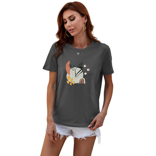 Damen Modernes T-Shirt mit Kunstmotiv Shop Nory