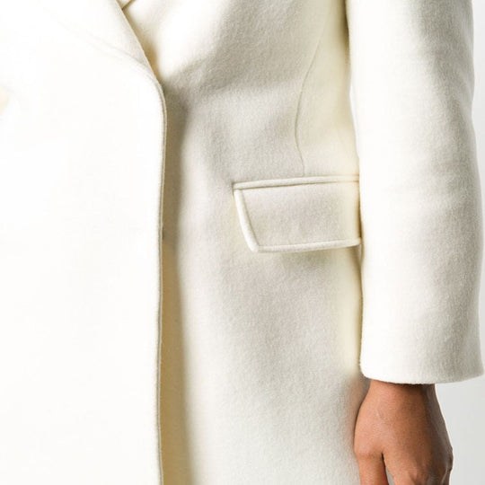 Damen Clean-Cut Longmantel mit überschnittenem Revers und klarer Tailoring‑Silhouette Shop Nory