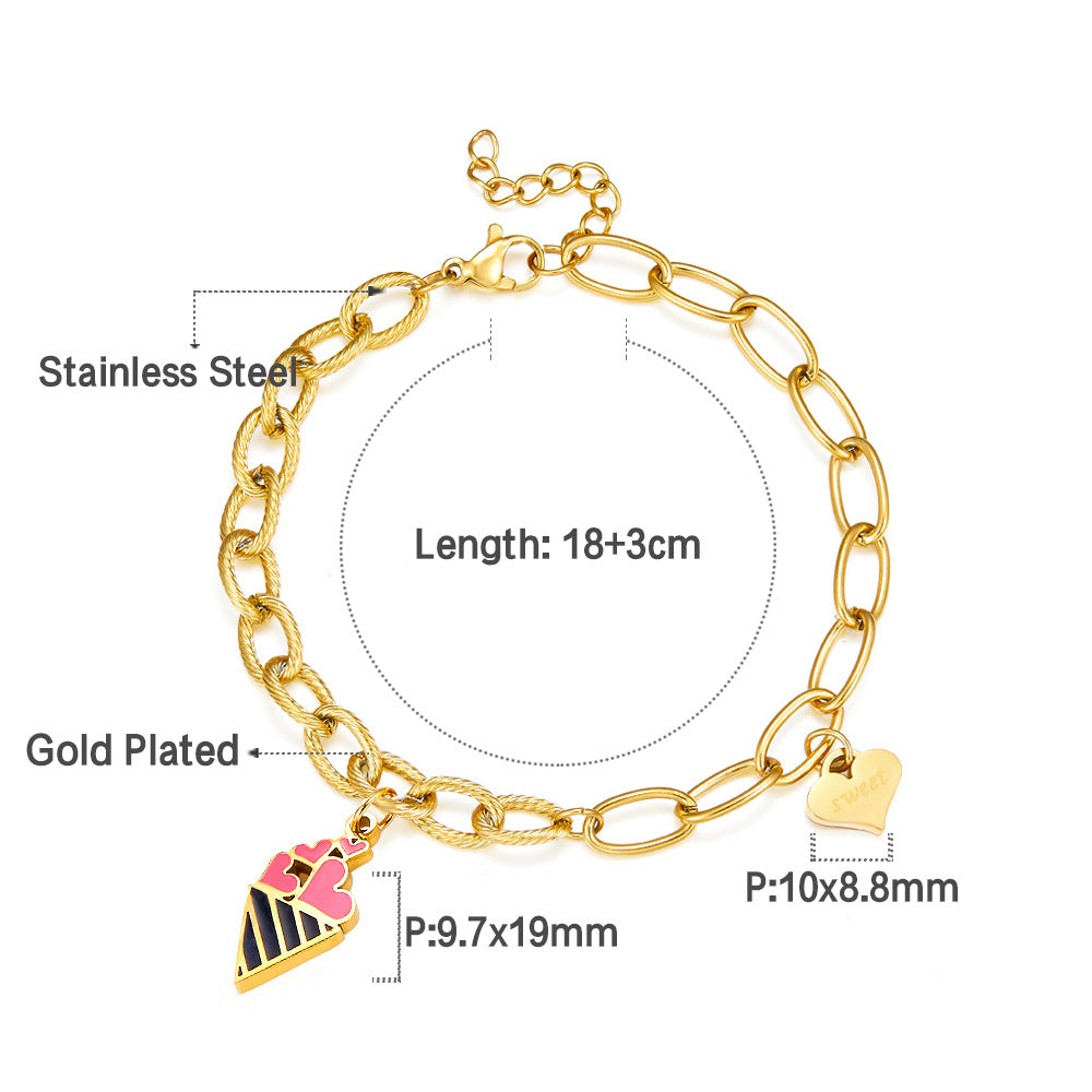 Damen Herzförmige Edelstahl Ohrstecker Shop Nory 1783008980