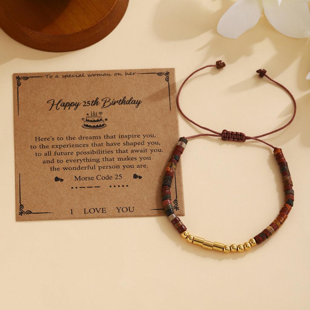 Damen Morse-Code Armband Shop Nory