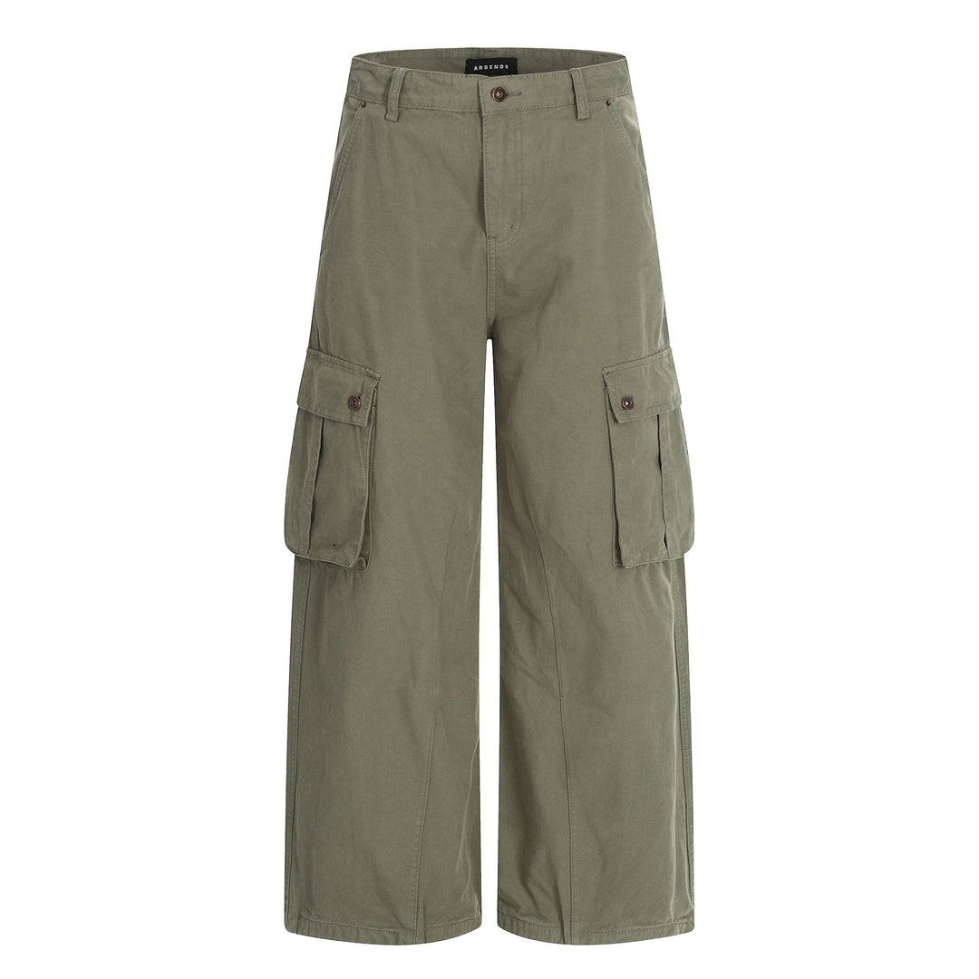 Damen Weite Cargo-Culotte-Shorts mit aufgesetzten Pattentaschen Shop Nory