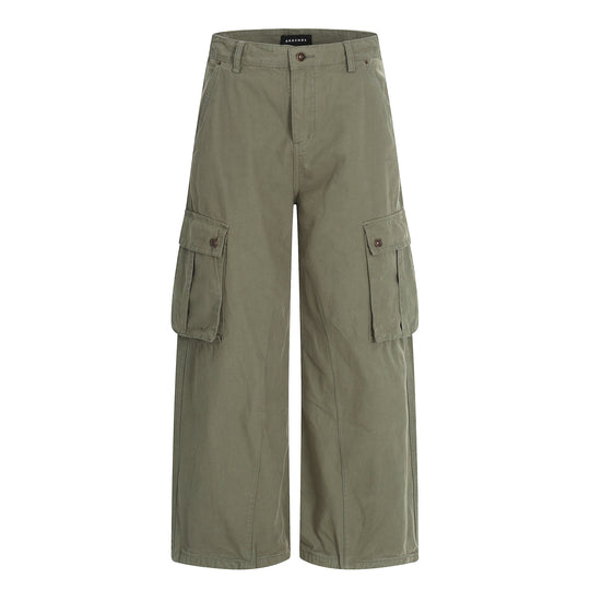 Damen Weite Cargo-Culotte-Shorts mit aufgesetzten Pattentaschen Shop Nory