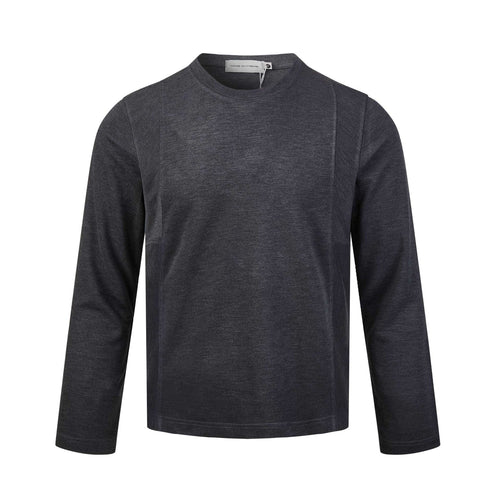 Herren Langärmeliges Feinstrick-Sweatshirt mit Rundhals und dezenter Nahtführung Shop Nory
