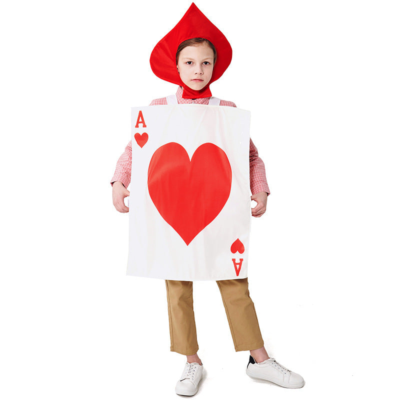 Herren Kostüm als Spielkarte mit Herzmotiv Shop Nory