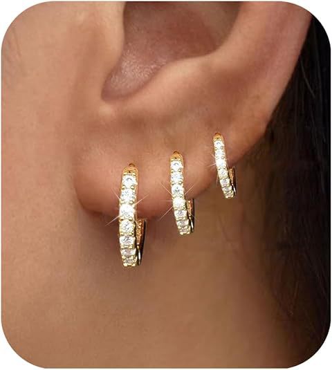 Damen Ohrstecker mit funkelnden Zirkonia-Akzenten und elegantem Design Shop Nory