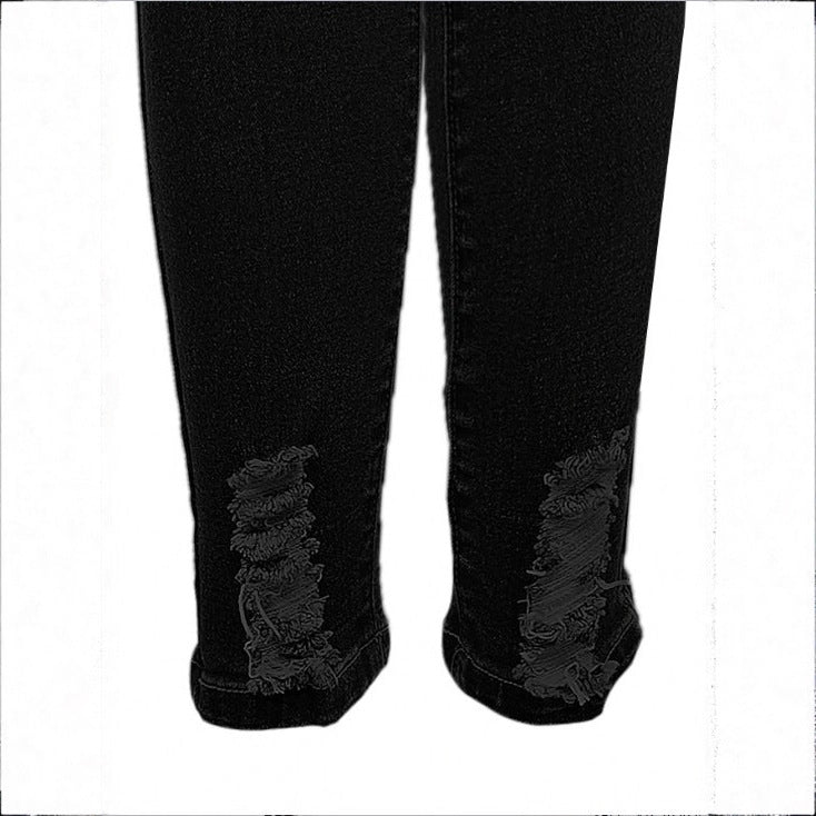 Damen Hochtaillierte Superstretch Skinny-Jeans mit extremem Destroy-Detail Shop Nory