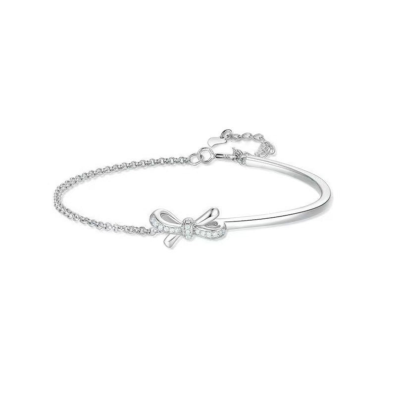 Damen feine und elegante Armkette mit Schleifenmotiv Shop Nory