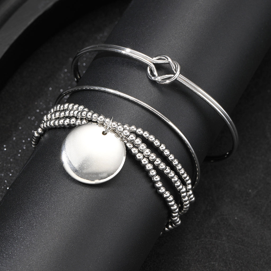 Damen Armband-Set mit kreativem Ketten-Design und stilvollen Anhängern Shop Nory