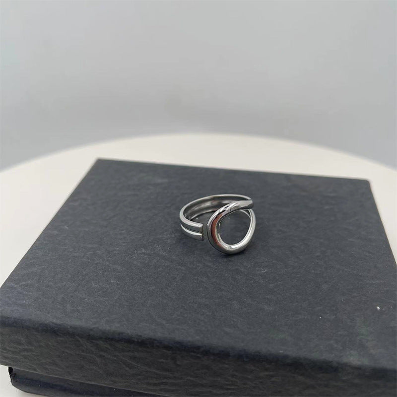 Damen modischer Ring mit stilvollem Ketten-Design Shop Nory