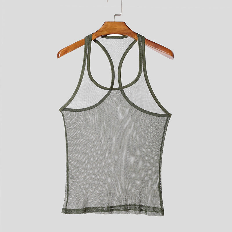 Herren Atmungsaktives Sport-Tanktop mit Racerback-Design