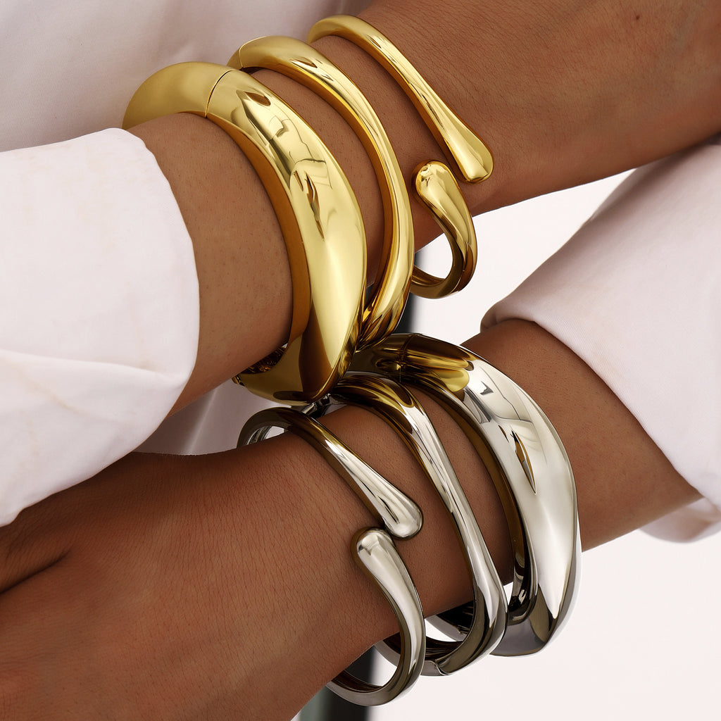 Damen Armreif-Set in fließendem Design Shop Nory