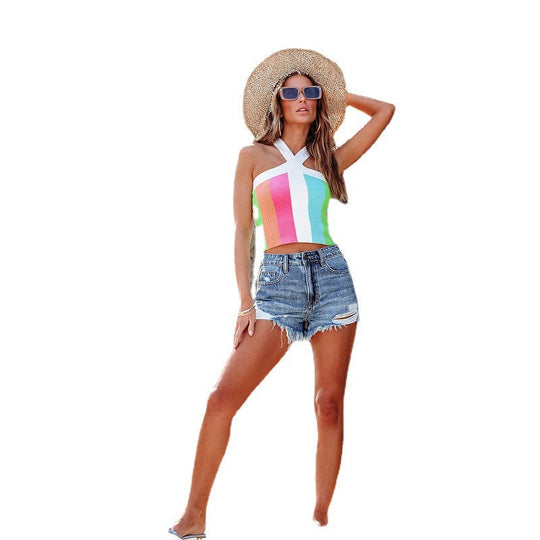 Damen Jeansshorts mit lässigem Schnitt und fransigen Säumen