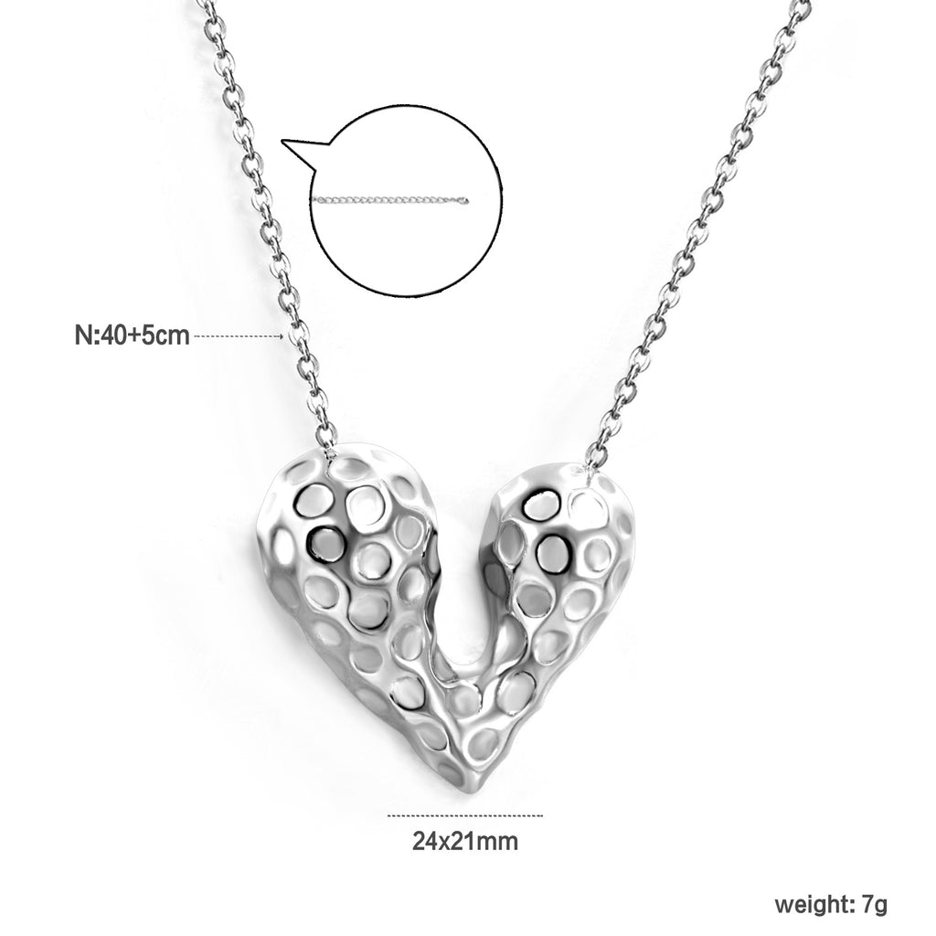 Damen Halskette mit hochwertigem Herzen-Anhänger und elegantem Kettendesign Shop Nory