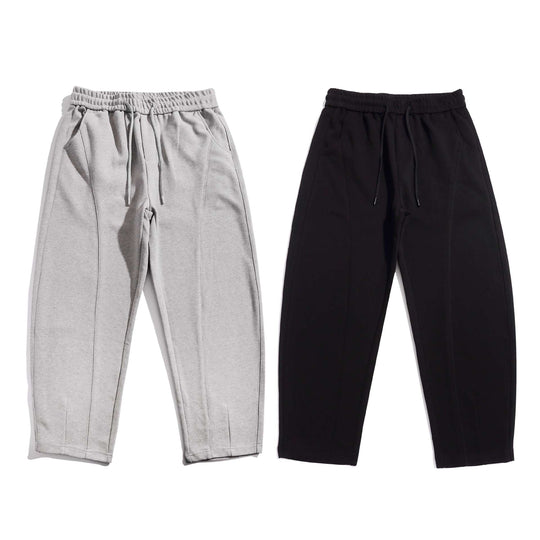 Damen Cropped-Joggerhose mit Ziernähten, hohem Elastikbund und Eingrifftaschen Shop Nory