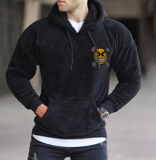 Herren Oversized Camouflage-Sweatshirt mit Rundhalsausschnitt und Rippbündchen Shop Nory