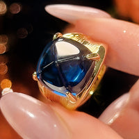 Blauer Zucker Turm Ring