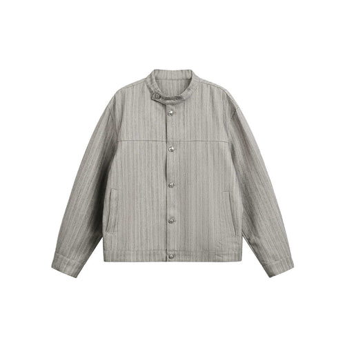 Unisex Oversize-Blouson im Workwear‑Stil mit Stehkragen und Knopfleiste Shop Nory