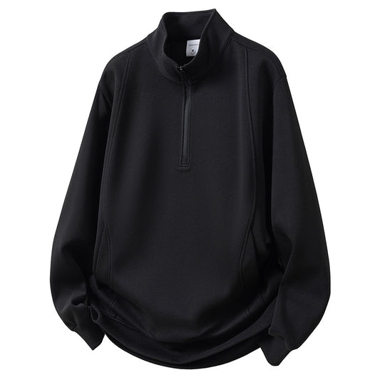 Herren Sportliches Langarmshirt mit Stehkragen Shop Nory