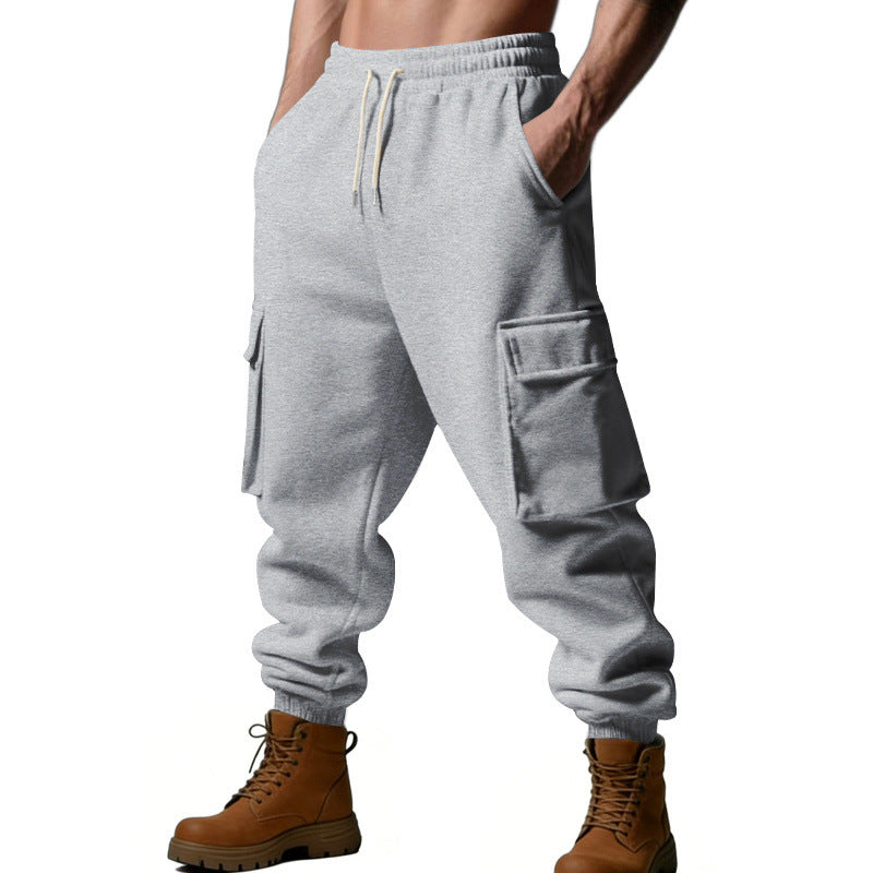 Herren Utility-Jogger mit Cargo-Taschen, Kordelzug und gerippten Bündchen Shop Nory