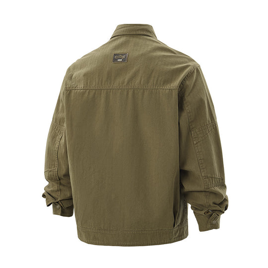 Herren Robust gearbeitete Worker‑Chorejacke aus Canvas mit aufgesetzten Brusttaschen Shop Nory