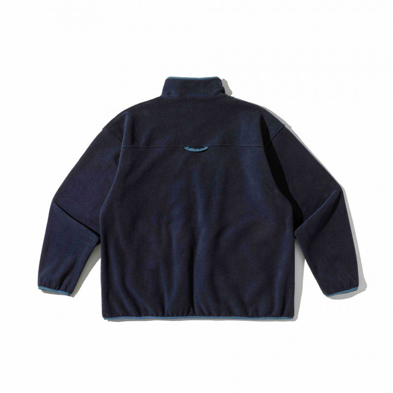 Unisex Oversize-Fleecepullover mit Halbzip, Stehkragen und Eingrifftaschen Shop Nory