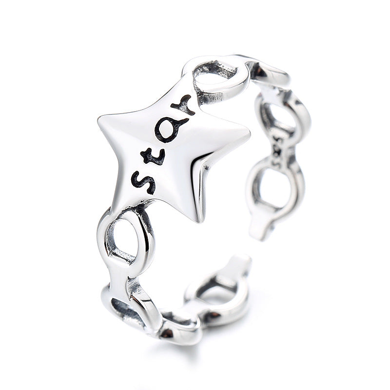 Damen Ring mit funkelndem Sternmotiv und hochwertiger Verarbeitung Shop Nory