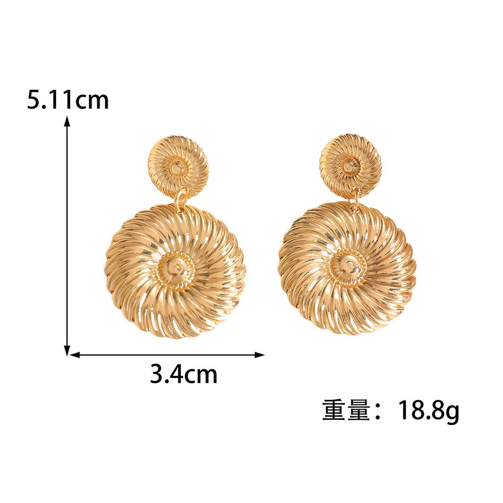 Damen Perl- und Metall-Design Ohrringe Shop Nory