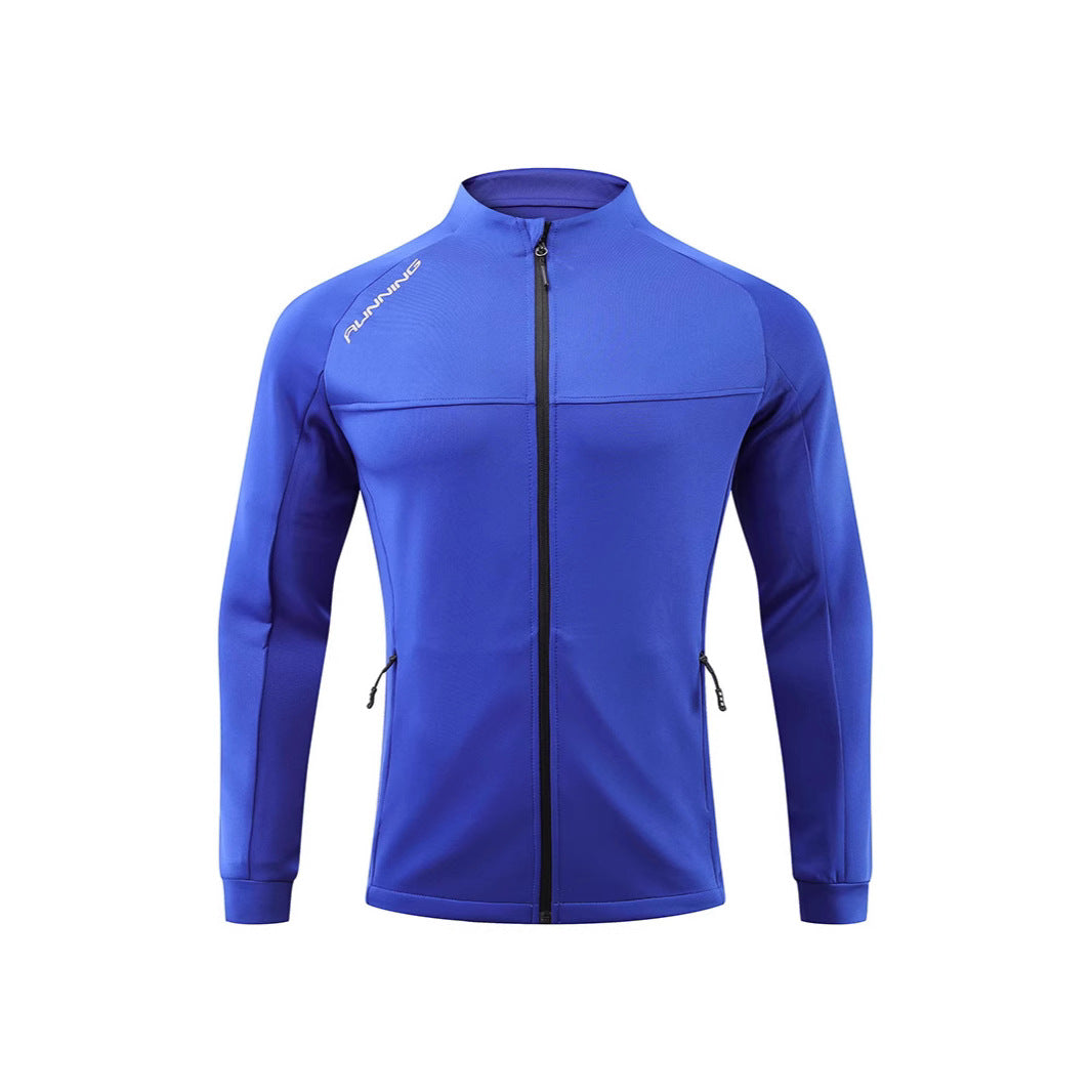 Herren Lauf-Trainingsjacke mit windabweisendem Stretch, Slim-Fit und Reißverschlusstaschen Shop Nory