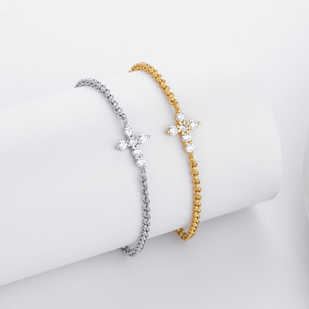 Damen Zarte Armbanduhr aus 925 Sterling Silber mit Funken von Zirkon Shop Nory