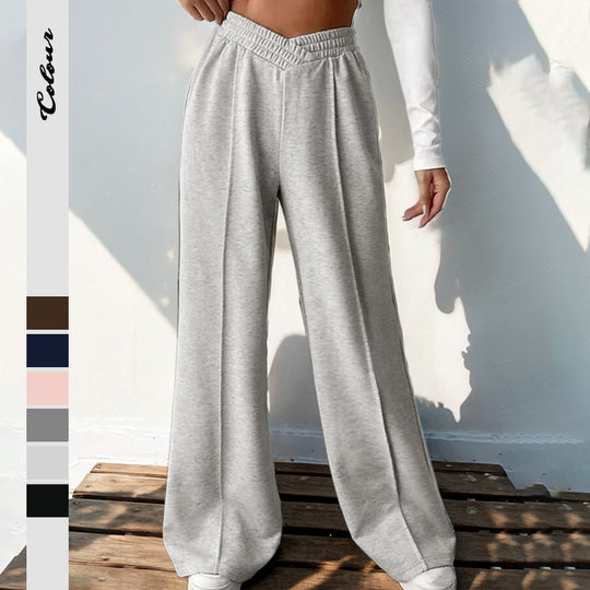 Damen Weite Sweatpants mit V-förmigem Taillenbund Shop Nory