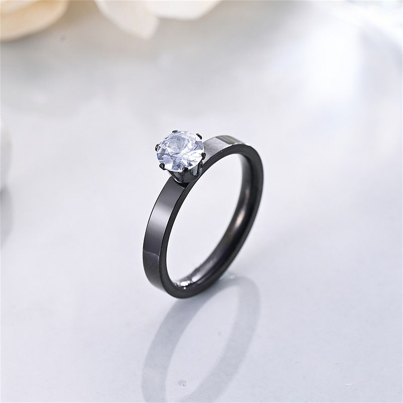 Damen Ring mit funkelndem Kristall Shop Nory