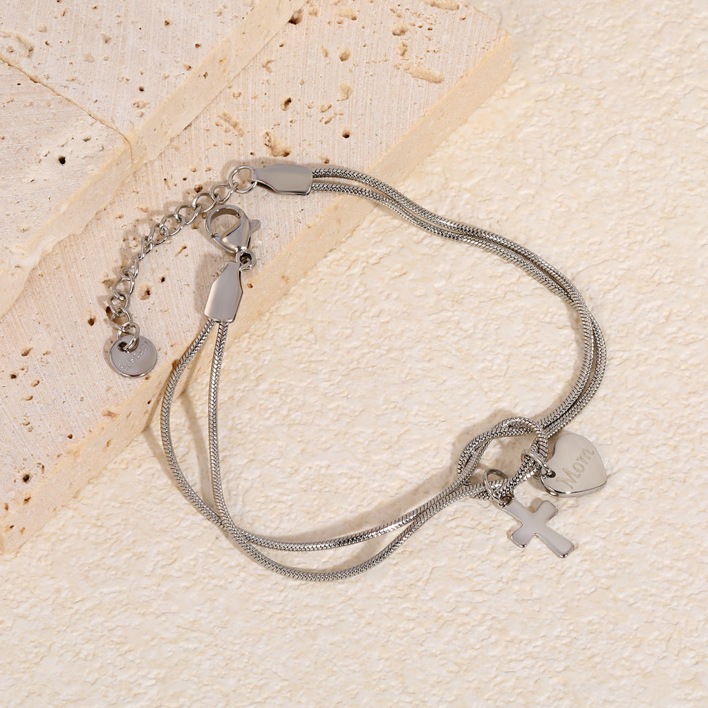 Damen Armband mit personalisierten Anhängern und verstellbarem Verschluss Shop Nory