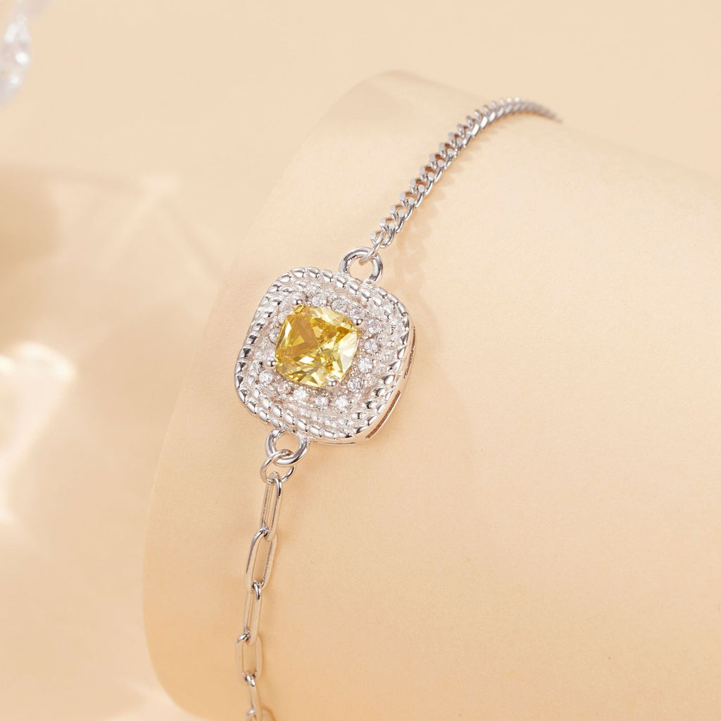 Damen elegantes Armband mit funkelndem Zirkonia-Zentrum Shop Nory