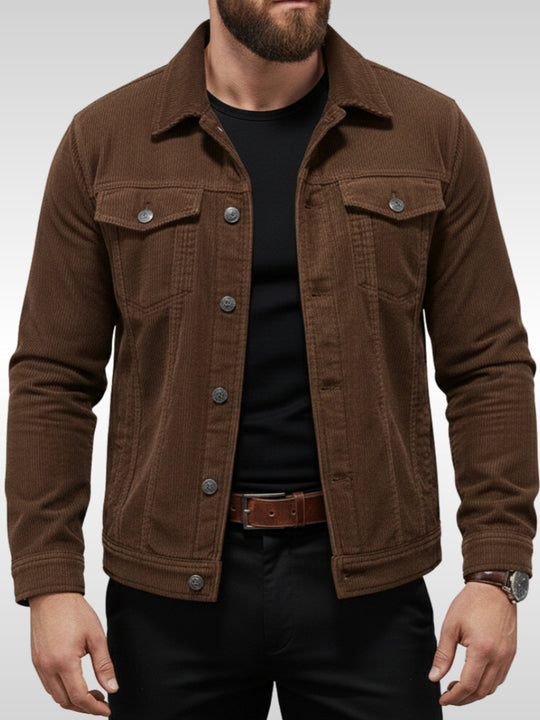 Herren Cordjacke mit Taschen